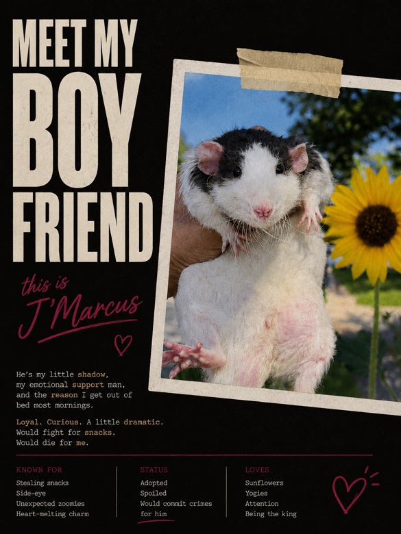 J&rsquo;Marcus — the &lsquo;Meet My Boyfriend&rsquo; poster
