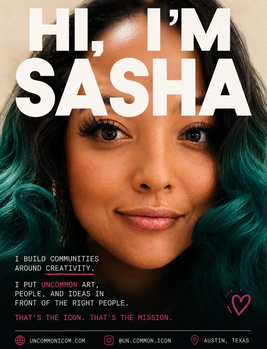 UN.COMMON.ICON poster · Hi, I'm Sasha