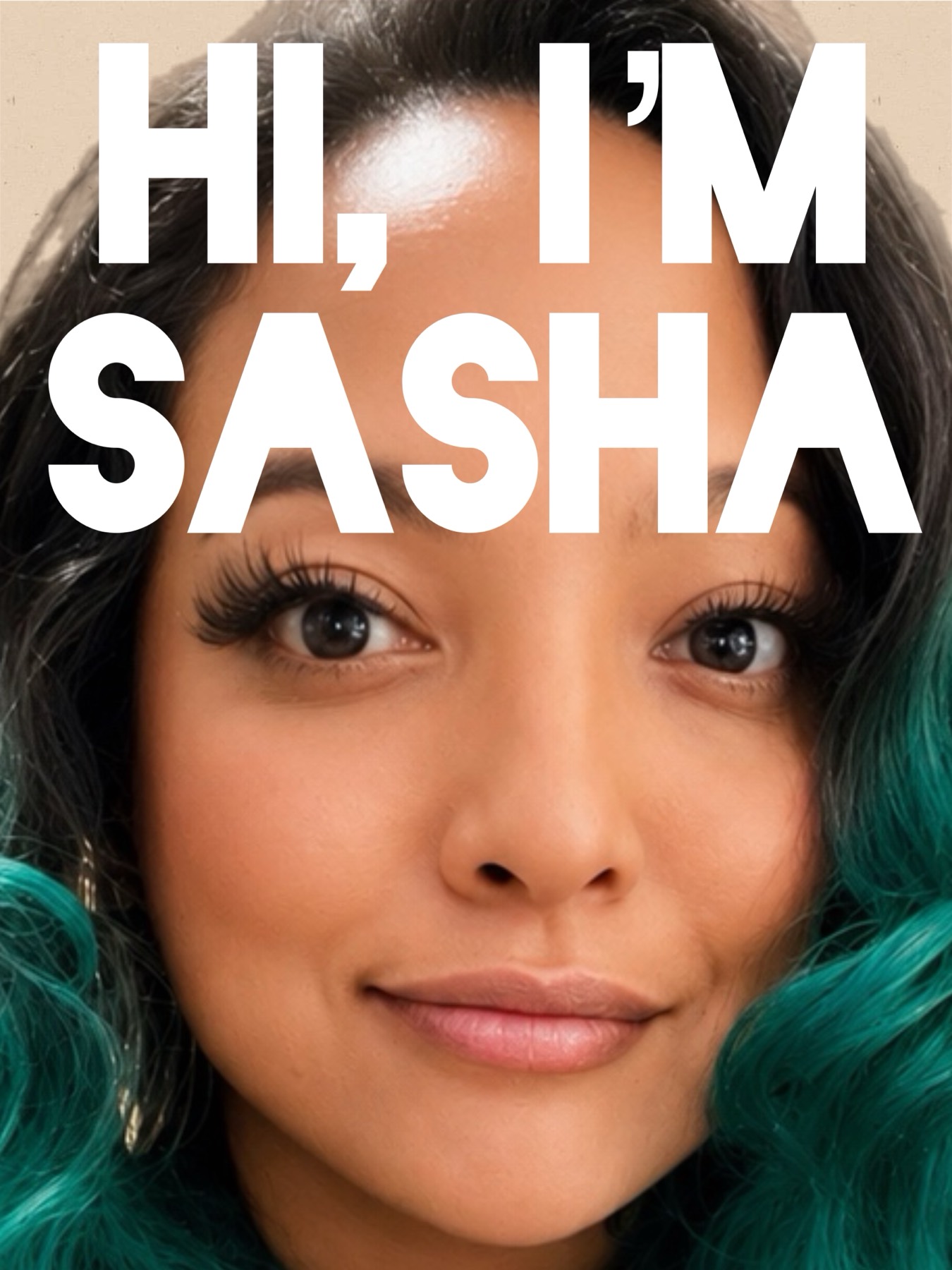 UN.COMMON.ICON — About Me poster, hola I'm Sasha